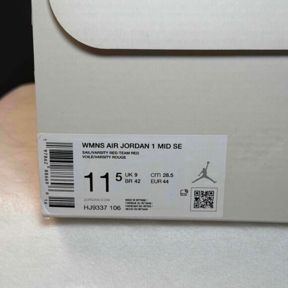 Air Jordan 1 Mid “Valentine’s Day 2025” – HJ9337-106 | 10M/11.5W main image 5